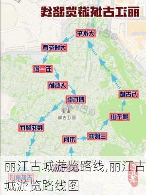 丽江古城游览路线,丽江古城游览路线图