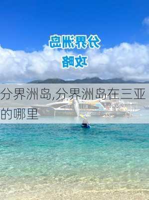 分界洲岛,分界洲岛在三亚的哪里