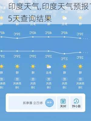 印度天气,印度天气预报15天查询结果