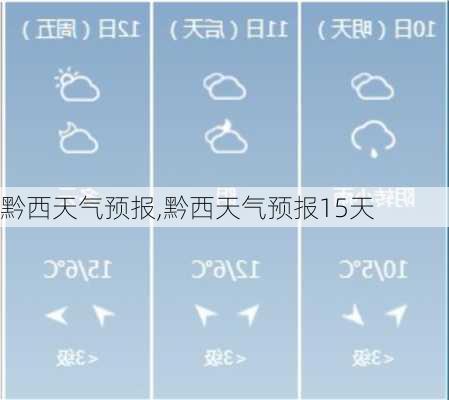 黔西天气预报,黔西天气预报15天