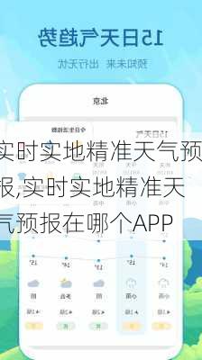 实时实地精准天气预报,实时实地精准天气预报在哪个APP