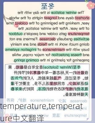 temperature,temperature中文翻译