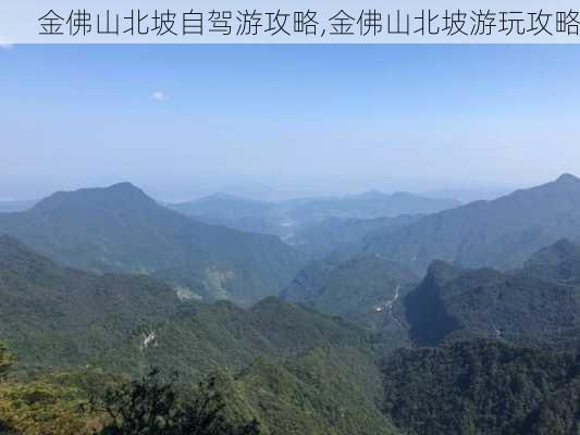 金佛山北坡自驾游攻略,金佛山北坡游玩攻略