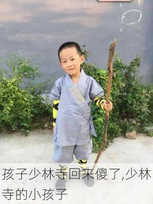 孩子少林寺回来傻了,少林寺的小孩子