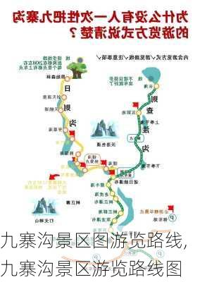 九寨沟景区图游览路线,九寨沟景区游览路线图