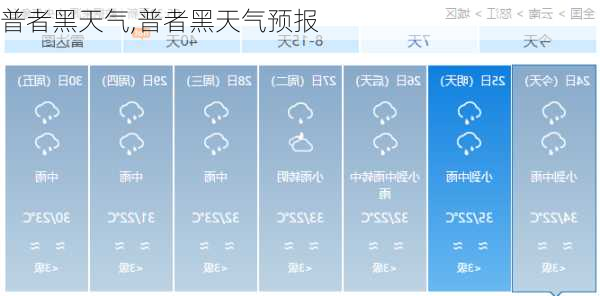 普者黑天气,普者黑天气预报