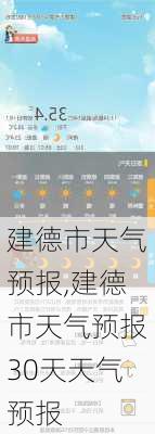 建德市天气预报,建德市天气预报30天天气预报