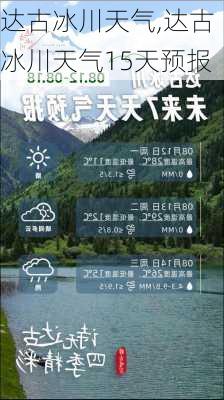 达古冰川天气,达古冰川天气15天预报