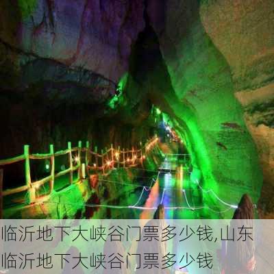 临沂地下大峡谷门票多少钱,山东临沂地下大峡谷门票多少钱