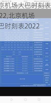 北京机场大巴时刻表2022,北京机场大巴时刻表2022年