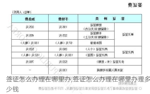 签证怎么办理在哪里办,签证怎么办理在哪里办理多少钱