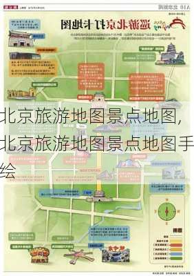 北京旅游地图景点地图,北京旅游地图景点地图手绘