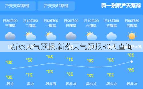 新蔡天气预报,新蔡天气预报30天查询