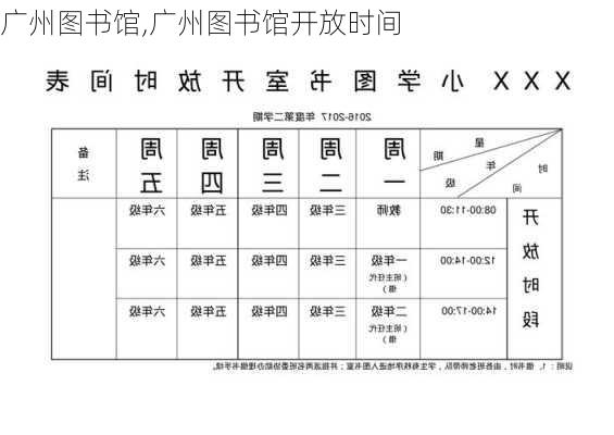 广州图书馆,广州图书馆开放时间