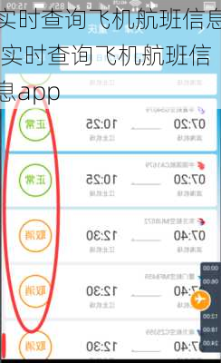 实时查询飞机航班信息,实时查询飞机航班信息app