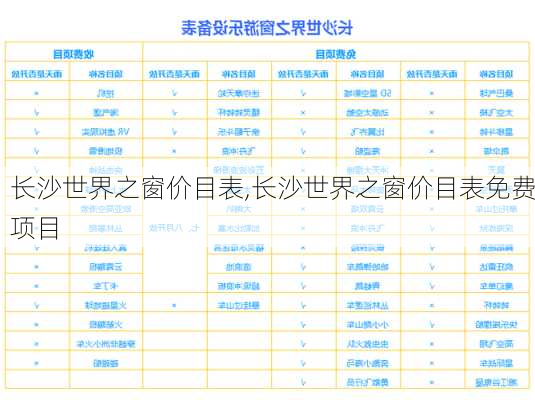 长沙世界之窗价目表,长沙世界之窗价目表免费项目