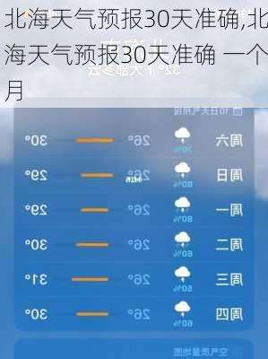 北海天气预报30天准确,北海天气预报30天准确 一个月