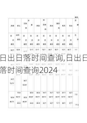 日出日落时间查询,日出日落时间查询2024