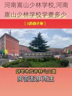 河南嵩山少林学校,河南嵩山少林学校学费多少