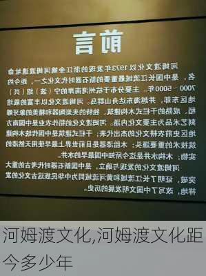 河姆渡文化,河姆渡文化距今多少年