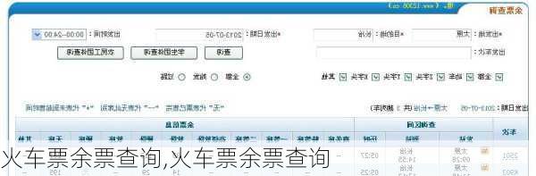 火车票余票查询,火车票余票查询