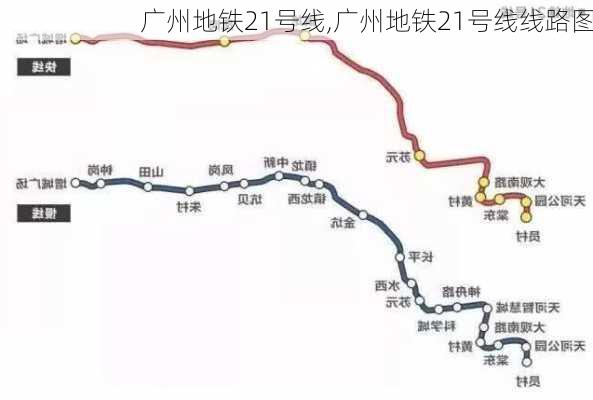 广州地铁21号线,广州地铁21号线线路图