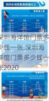 深圳海洋馆门票多少钱一张,深圳海洋馆门票多少钱一张2020