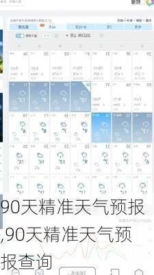 90天精准天气预报,90天精准天气预报查询