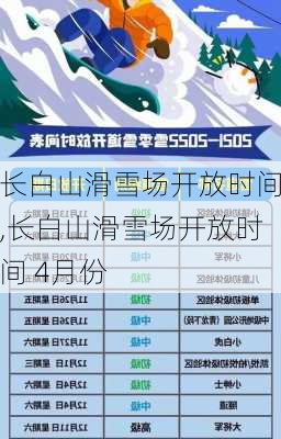 长白山滑雪场开放时间,长白山滑雪场开放时间 4月份