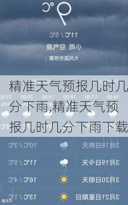 精准天气预报几时几分下雨,精准天气预报几时几分下雨下载