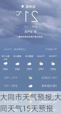 大同市天气预报,大同天气15天预报