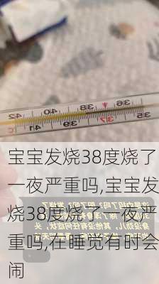 宝宝发烧38度烧了一夜严重吗,宝宝发烧38度烧了一夜严重吗,在睡觉有时会闹