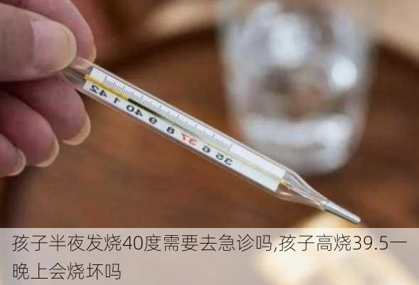 孩子半夜发烧40度需要去急诊吗,孩子高烧39.5一晚上会烧坏吗