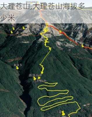 大理苍山,大理苍山海拔多少米