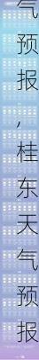 桂东天气预报,桂东天气预报一周7天