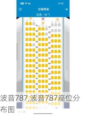 波音787,波音787座位分布图