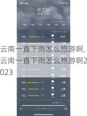 云南一直下雨怎么旅游啊,云南一直下雨怎么旅游啊2023