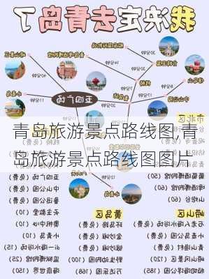 青岛旅游景点路线图,青岛旅游景点路线图图片