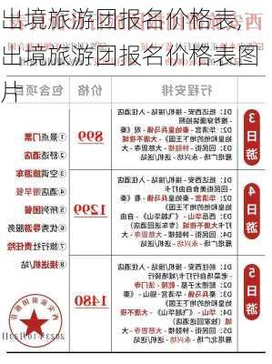 出境旅游团报名价格表,出境旅游团报名价格表图片