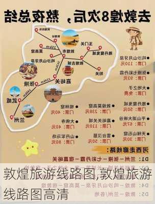 敦煌旅游线路图,敦煌旅游线路图高清