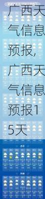 广西天气信息预报,广西天气信息预报15天