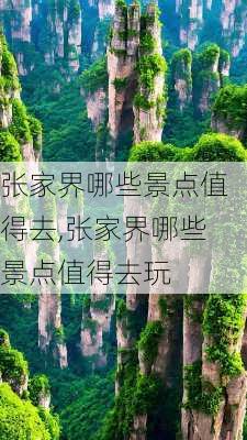 张家界哪些景点值得去,张家界哪些景点值得去玩