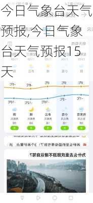 今日气象台天气预报,今日气象台天气预报15天