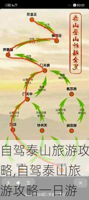 自驾泰山旅游攻略,自驾泰山旅游攻略一日游