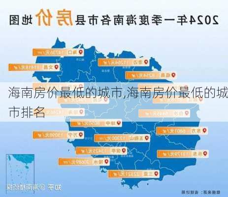 海南房价最低的城市,海南房价最低的城市排名