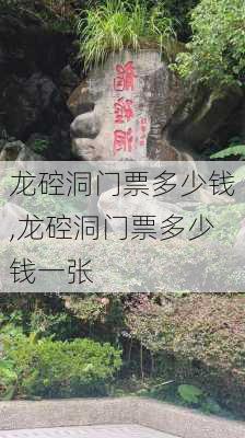 龙硿洞门票多少钱,龙硿洞门票多少钱一张