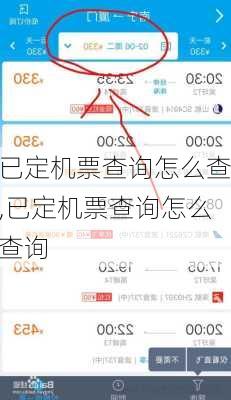 已定机票查询怎么查,已定机票查询怎么查询