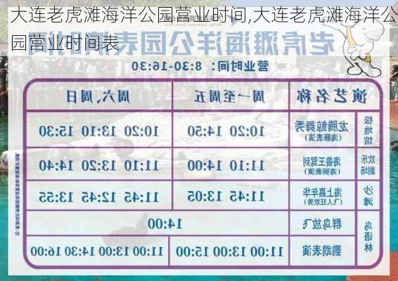 大连老虎滩海洋公园营业时间,大连老虎滩海洋公园营业时间表