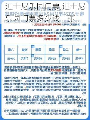 迪士尼乐园门票,迪士尼乐园门票多少钱一张