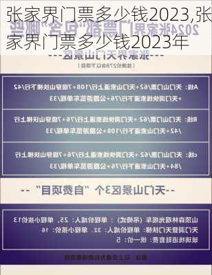 张家界门票多少钱2023,张家界门票多少钱2023年